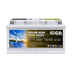 Bater�a 12V 100Ah AGM GIGA GN100 Solar | Servicio y Arranque